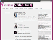 Tablet Screenshot of journal.urnotalone.com