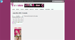 Desktop Screenshot of events.urnotalone.com